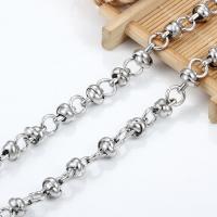 Stainless Steel Jewelry Chain, 304 Stainless Steel, electrolyzation, DIY, original color, 1.50x8mm, Sold By m