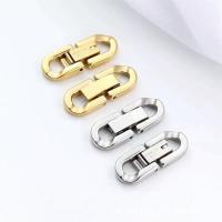 Stainless Steel Jewelry Clasp, 304 Stainless Steel, plated, different size for choice, more colors for choice, Sold By Set