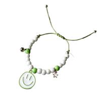 Porcelain Bracelet with Zinc Alloy Adjustable & for woman Length Approx 14-20 cm Sold By Lot