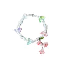 Bracelets Murano, Seedbead, avec chalumeau, Placage, élastique & pour femme, plus de couleurs à choisir, Longueur:Environ 14-20 cm, 20PC/lot, Vendu par lot