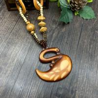 Wooden Necklace, Wood, fashion jewelry & Unisex & different styles for choice, Length:Approx 32.28 Inch, Sold By PC