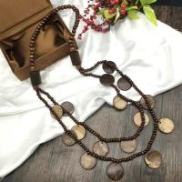 Wooden Necklace, Wood, fashion jewelry & Unisex & different styles for choice, Sold By PC