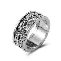 Cink Alloy Finger Ring, uglađen, modni nakit & bez spolne razlike & različite veličine za izbor, izvorna boja, 25mm, Prodano By PC