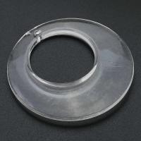 Akryl Häng, Donut, DIY & ihålig, klar, 56x56x7mm, Hål:Ca 2.5mm, Säljs av Bag