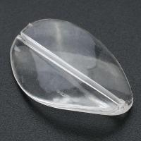 Perles acryliques transparentes, Acrylique, DIY, transparent, 24x35x4mm, Trou:Environ 1mm, Vendu par sac