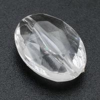 Perles acryliques transparentes, Acrylique, ovale, DIY, transparent, 13x18x6mm, Trou:Environ 1mm, Vendu par sac