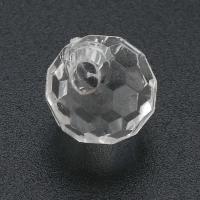 Perles acryliques transparentes, Acrylique, Rond, DIY, transparent, 11x11x11mm, Trou:Environ 3mm, Vendu par sac