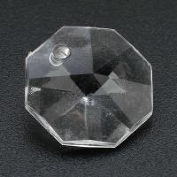 Acrylic Pendants, Polygon, DIY, clear, 14x14x6.50mm, Hole:Approx 1mm, Sold By Bag