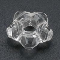 Acrylic Pendants, Flower, DIY & hollow, clear, 17x17x7mm, Hole:Approx 5mm, Sold By Bag