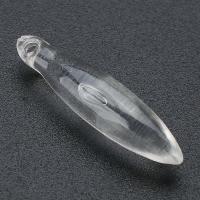 Acrylic Pendants, Conical, DIY, clear, 6x25x6mm, Hole:Approx 1mm, Sold By Bag