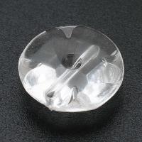 Perles acryliques transparentes, Acrylique, Plat rond, DIY, transparent, 15x15x6mm, Trou:Environ 0.5mm, Vendu par sac