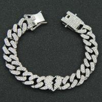 Zinklegierung Schmuck Halskette, Modeschmuck & unisex & verschiedene Größen vorhanden & mit Strass, keine, frei von Nickel, Blei & Kadmium, verkauft von PC