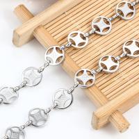 Stainless Steel Jewelry Chain 304 Stainless Steel electrolyzation DIY original color 9.50mm Sold By m