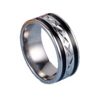 Палец кольцо из нержавеющей стали, Нержавеющая сталь 304, ювелирные изделия моды & Мужская & разный размер для выбора, продается PC