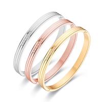 Titanium stål armbånd, Donut, mode smykker & forskellig størrelse for valg & for kvinde & med rhinestone, flere farver til valg, Solgt af PC