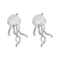Resin Earring Zinc Alloy with Resin silver color plated fashion jewelry & for woman silver color nickel lead & cadmium free Sold By Pair
