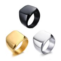 Titantium Steel δάχτυλο του δακτυλίου, Titanium Steel, επιχρυσωμένο, διαφορετικό μέγεθος για την επιλογή & για τον άνθρωπο, περισσότερα χρώματα για την επιλογή, Sold Με PC