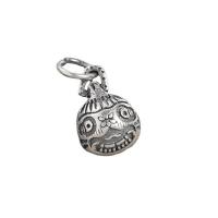 Thailand Sterling Silver Pendants Antique finish DIY silver color Approx 3.5mm Sold By Lot