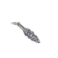 Bali Sterling Silver Pendants, Tailandia, DIY & Vario tipos a sua escolha, prateado, 20x5.50x2.80mm, Buraco:Aprox 4mm, 10PCs/Lot, vendido por Lot
