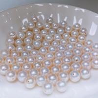 Perlas Redondas Freshwater, Perlas cultivadas de agua dulce, Bricolaje & diverso tamaño para la opción, Blanco, Vendido por UD
