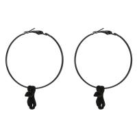 Zinc Alloy Drop Earrings with Velour plated fashion jewelry & for woman 70mm Sold By Pair