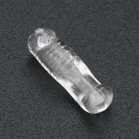 Perles acryliques transparentes, Acrylique, DIY, transparent, 7x16x4.50mm, Trou:Environ 1mm, Vendu par sac