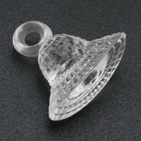 Acrylic Pendants, DIY, clear, 19x17x8mm, Hole:Approx 3mm, Sold By Bag