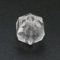 Perles acryliques transparentes, Acrylique, DIY, transparent, 11x10x11mm, Trou:Environ 3mm, Vendu par sac