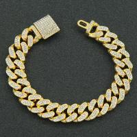 Zinc Alloy Bracelet fashion jewelry & with rhinestone nickel lead & cadmium free Sold By PC