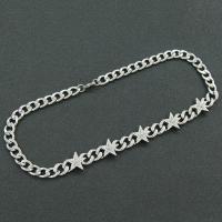 Zinklegierung Schmuck Halskette, Modeschmuck & mit Strass, frei von Nickel, Blei & Kadmium, Länge:ca. 50 cm, verkauft von PC