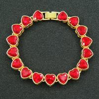 Rhinestone Bracelet Zinc Alloy fashion jewelry & with rhinestone nickel lead & cadmium free Sold By PC