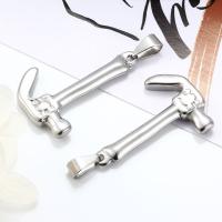 Stainless Steel Pendants 304 Stainless Steel hammer DIY original color Sold By PC