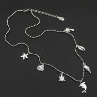 Stainless Steel Jewelry Necklace 304 Stainless Steel Chain with Zinc Alloy with 1.97inch extender chain fashion jewelry & for woman original color 2.4mm 1-2mm Length Approx 24 Inch Sold By PC