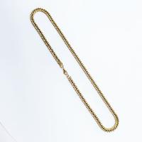 Stainless Steel Chain Necklace 316L Stainless Steel electrolyzation  & for man golden Sold By PC