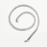 Stainless Steel Chain Necklace, 316L Stainless Steel, electrolyzation, different length for choice & different size for choice & for man, original color, Sold By PC