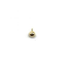 Brass Jewelry Pendants Round gold color plated DIY golden nickel lead & cadmium free Sold By PC