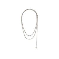 Smola Narukvice, Titanium Čelik, s Plastična Pearl, modni nakit & prilagodljiv & za žene, izvorna boja, Dužina 122 cm, Prodano By PC