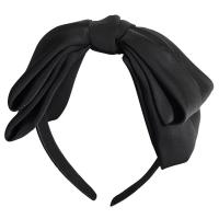 Hair Bands, Chiffon, with PVC Plastic, Bowknot, handmade, fashion jewelry & for woman, black, Inner Diameter:Approx 120mm, Sold By PC