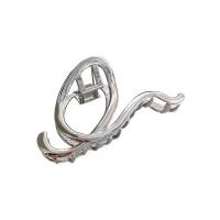 Hair Claw Clips Zinc Alloy silver color plated fashion jewelry & for woman silver color nickel lead & cadmium free Sold By PC