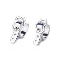 Brass Drop Earring platinum plated fashion jewelry & for woman original color 12mm Sold By Lot