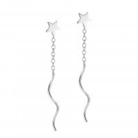 925 Sterling Silver Drop &  Dangle Earrings Star plated fashion jewelry & for woman Sold By Lot