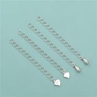 925 Sterling Silver Extender Chain, DIY, more colors for choice, 3mm, Length:Approx 2 Inch, 5PCs/Lot, Sold By Lot