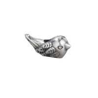 Thailand Sterling Silver Spacer Bead, Bird, Antique finish, DIY, 13.20x6x5mm, Hole:Approx 2mm, 10PCs/Lot, Sold By Lot