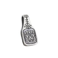 Thailand Sterling Silver Pendants, Antique finish, DIY, more colors for choice, 17.60x8.40x4.70mm, Hole:Approx 3mm, 10PCs/Lot, Sold By Lot