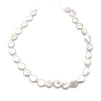 Cultured Button Freshwater Pearl Beads DIY 11-12*13-15mm Length 38 cm Sold By PC