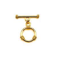 Brass Toggle Clasp 18K gold plated DIY golden Sold By PC