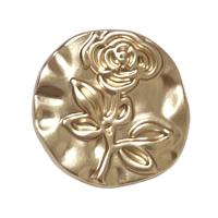 Zinc Alloy Shank Button, Rose, gold plated, DIY & verschillende grootte voor keus, gouden, nikkel, lood en cadmium vrij, Verkocht door PC
