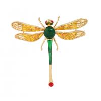 Resin Brooch Zinc Alloy with Resin Dragonfly plated Unisex & epoxy gel nickel lead & cadmium free Sold By PC