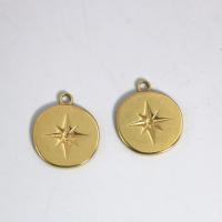 Stainless Steel Pendants, 304 Stainless Steel, DIY, golden, 20.90x18mm, Sold By PC
