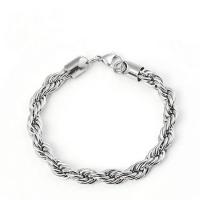Stainless Steel Jewelry Bracelet, 304 Stainless Steel, different length for choice & Unisex & different size for choice, original color, 20Strands/Bag, Sold By Bag